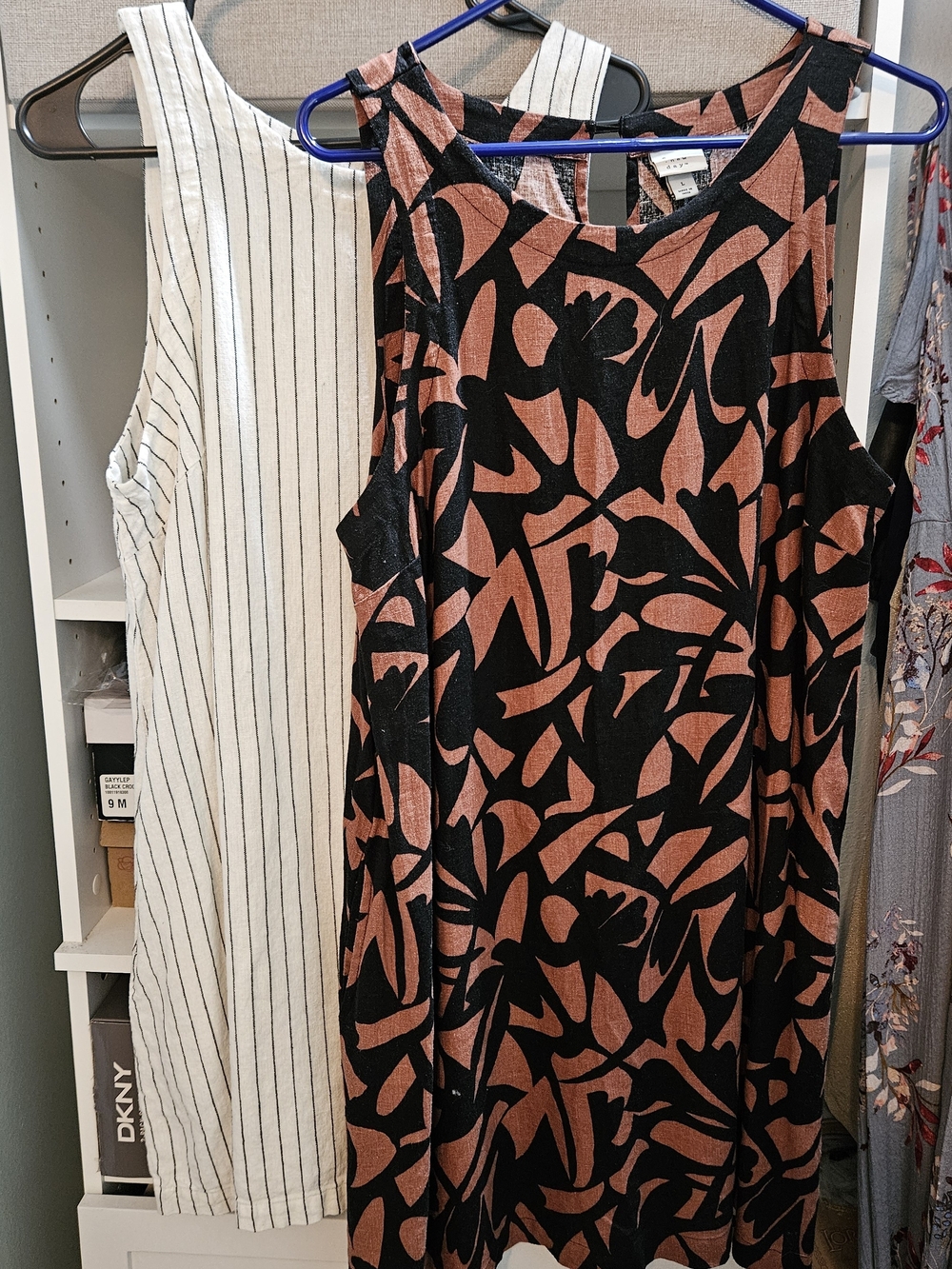 Pair of Large Linen Shift Dresses A new Day